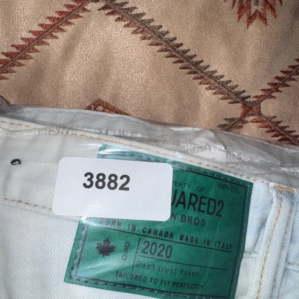 DSQUARED2 Skater Jean Mens 48 (33) Light Blue Excellent Made in Italy Slim Fit